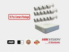 16 Pcs Hikvision 2 MP CCTV Camera Package with Color Day/Night