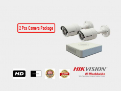 2 Pcs Hikvision 2 MP CCTV Camera Package with Color Day/Night