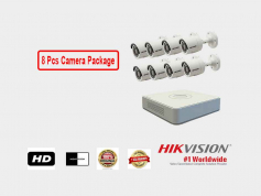 8 Pcs Hikvision 2 MP CCTV Camera Package with Color Day/Night