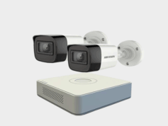 2 Pcs Hikvision 5 MP CCTV Camera Package with Color Day/Night and Audio