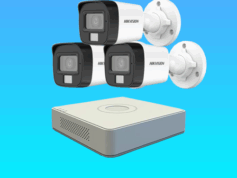 3 Pcs Hikvision 3 MP CCTV Camera Package with Color Day/Night and Audio