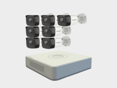 7 Pcs Hikvision 5 MP CCTV Camera Package with Color Day/Night and Audio